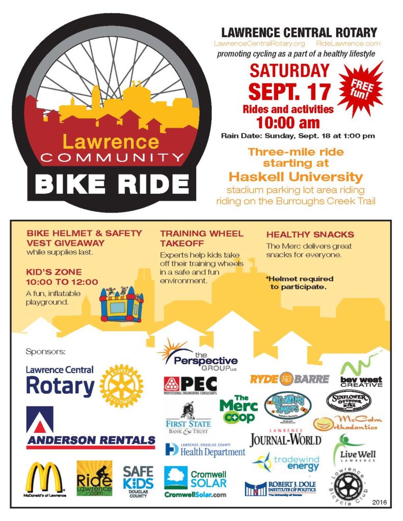 Lawrence Fall Community Bike Ride 2016